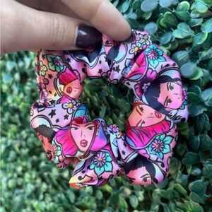 K pop demon hunter satin Graphic Hair Scrunchie